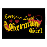 Loves German Girl Card