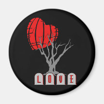 Love's Graveyard Fridge Magnet