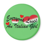 Loves Italian Girl Magnet