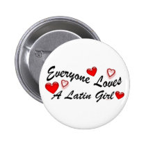 Loves Latin Girl Button buttons