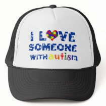 lovesomeonewithautism1 trucker hats