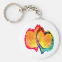 Lovey Dovey Hearts Keychain