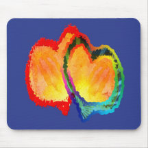 Lovey Dovey Hearts Mousepad