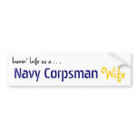 Lovin' Life NAVY Corpsman bumper stickers