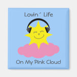 Lovin´ Life On My Pink Cloud sobriety magnet