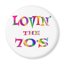 Lovin the 70s fridge magnets