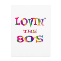 Lovin the 80s post card