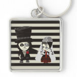 Loving Gothic Wedding keychains