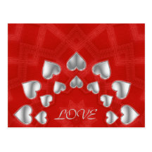 Loving Hearts - Postcard