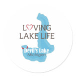 Loving Lake Life, Devil's Lake, Michigan stickers