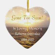 Loving Memory Memorial-Holy Cross Ornament