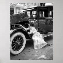Loving My Old Car, 1920s Poster