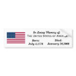 Loving tribute to the USA bumper stickers