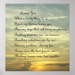 Loving you Poem Print