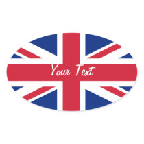 Low Cost Union Jack Flag Name Gift Tag Bookplate