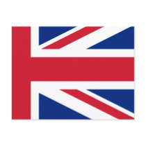 Low Cost Union Jack Flag of Great Britain Postcard