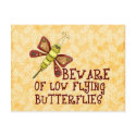 Low Flying Butterflies postcards