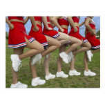 Low Section View of a Group of Cheerleaders Postcards