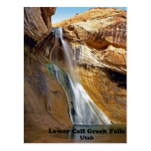Lower Calf Creek Falls postcard