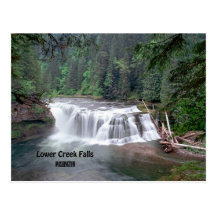 Lower Lewis Falls Washington postcard