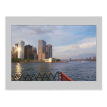 'Lower Manhattan at Sunset' Postcard