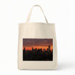 Lower Manhattan Skyline at Twilight, Pink Sky A1 bags
