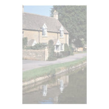 Lower Slaughter River Ewe, Cotswolds, England Stationery Paper