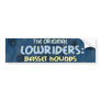 Lowrider Basset Hound Bumper Sticker