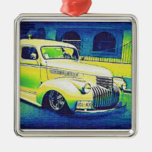 Lowrider Vintage Automobile Christmas Tree Ornament