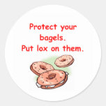 lox and bagels stickers
