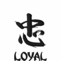 Loyal in Japanese Kanji Polo embroidered shirts