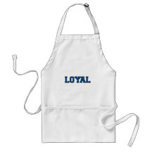LOYAL in Team Colours Blue and Black Apron