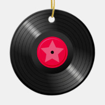 LP Record Christmas Ornament