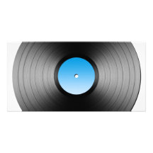 LP Record Photo Greeting Card