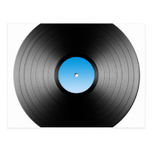 LP Record Postcard