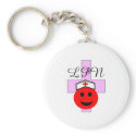 LPN red smiley Gifts keychains