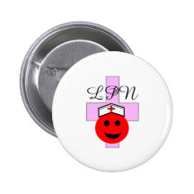 LPN red smiley Gifts Pin