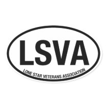 LSVA Car Oval Decal (4 Decals) Sticker