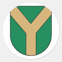LTU Ylakiai, Lithuania Round Sticker