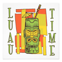 Luau 2 Party Invitations