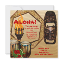Luau Birthday Party Hawaiian Luau Party Personalised Invites