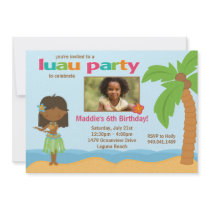 Luau Birthday Party Invitation
