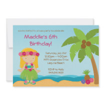 Luau Birthday Party Invitation
