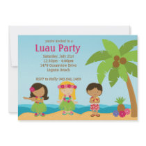 Luau Birthday Party Invitation