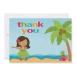 Luau Birthday Party Thank You Card