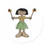 Luau Boy Sticker