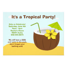 Luau Party Invitation