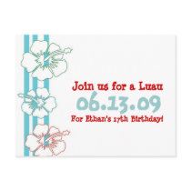Luau Party Invitations