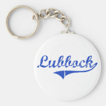 Lubbock City Classic Keychain