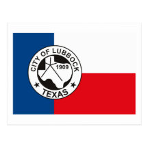 Lubbock Flag Postcard